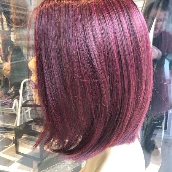 Red wine burgundy sidePart short new wig 2020 Wig - Picture 6 of 8